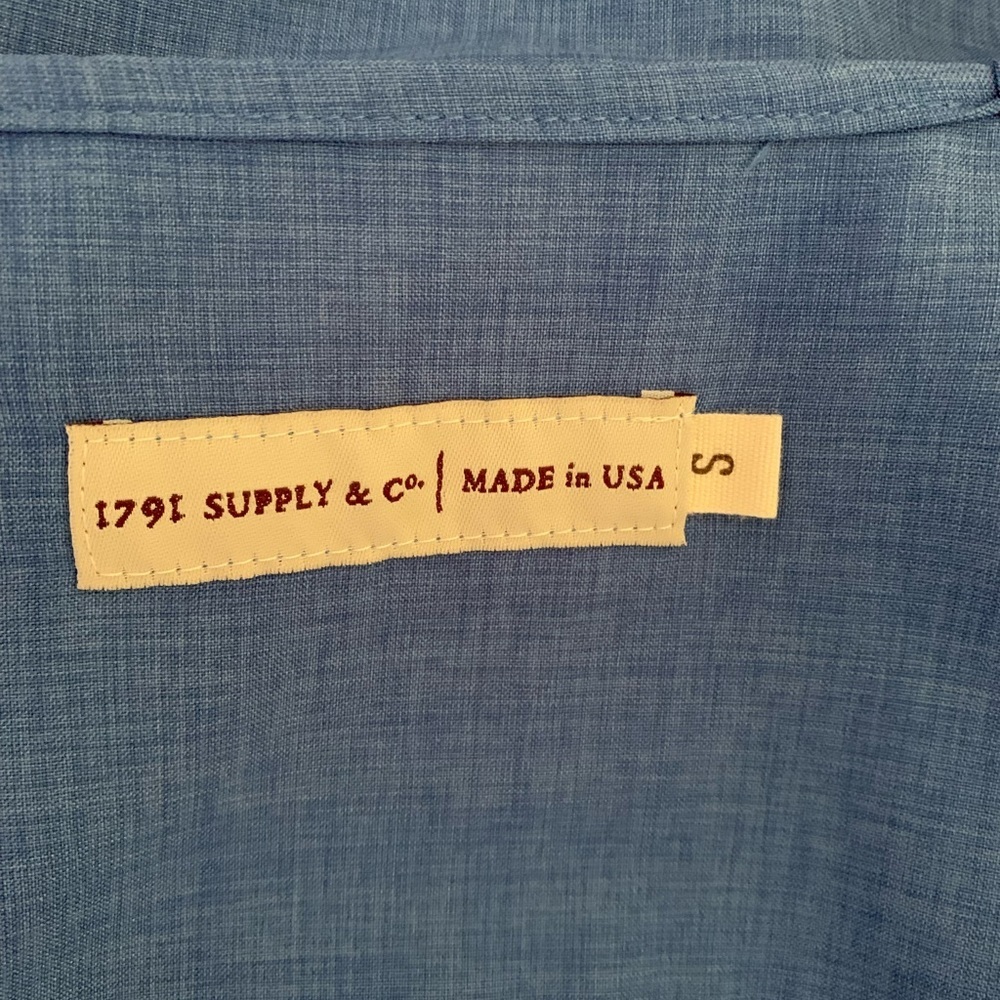 1791 Supply & Co Slip Dress Chambray Blue‎ Size Small - Picture 2 of 6